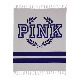 VS PINK Boyfriend Blanket Grey and Navy